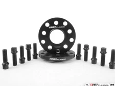 ECS - Wheel Spacer And Bolt Kit - 12.5mm With Black Ball Seat Bolts -