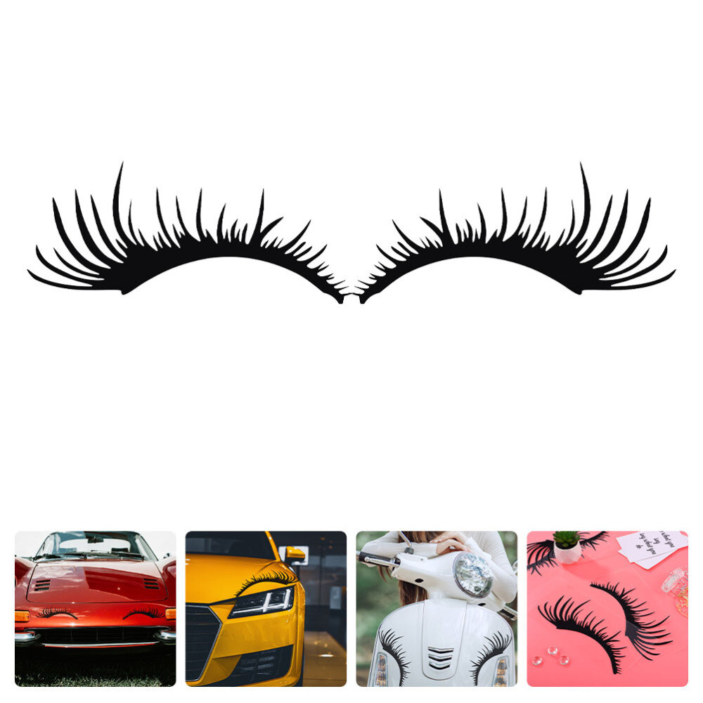 Sticker Car Eyelashes for Headlights Universal Stickers Cars Decor 