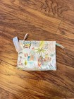 New Chico's Sanibel Florida Print Canvas Zip Top Pouch Make Up Bag Aria Aqua — photo 4