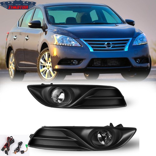 For 20132015 Nissan Sentra Fog Lights Bumper Clear Lens Lamps Wiring