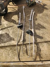 84-96 Jeep Comanche Cherokee Oem Front Door Latch Lock Rod Linkage Set Driver...