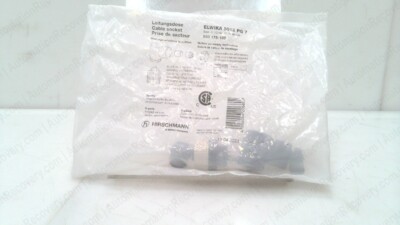 HIRSCHMANN ELWIKA 5012 PG 7 M12 E PLUG CONNECTOR, 933 175-100, NEW #305819