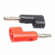 1pair oscilloscope Test Connector 4mm dual Banana bullets plug Screw Mount Cable