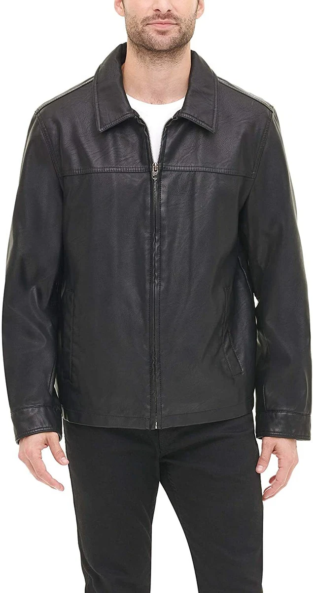 Dockers Men's Faux Leather Jacket (Standard and Big & Tall)