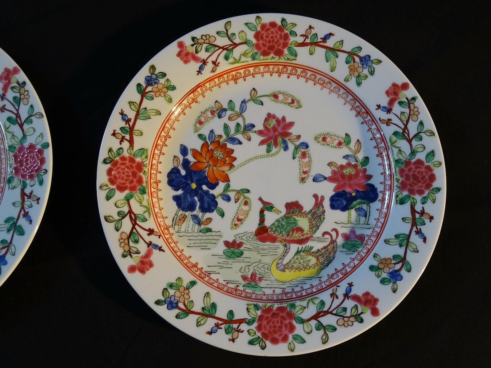 Set of 6 dishes Compagnie des Indes porcelain China 6 assiettes Chine