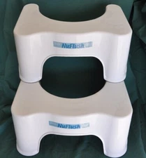NuFlush Squat Toilet Stool, Multipurpose, Little Boy Potty Training, (2 Pack)