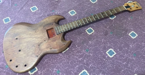 Vintage 1965 Gibson EB-O Bass Body and Neck Project