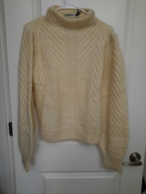Vero Moda SIRI Centre Stitch High Neck Birch Sweater Blouse Style No. 10253180