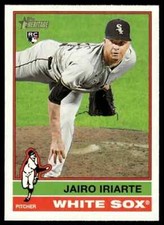2025 Topps Heritage #385 Jairo Iriarte Rookie Chicago White Sox RC