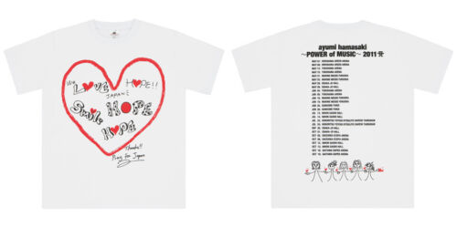 ayumi hamasaki ~POWER of MUSIC~ 2011 Tour Goods Japan Import T-shirt size L - Picture 3 of 3