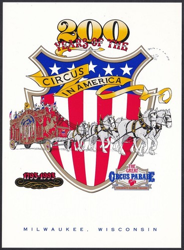 US Circus, Milwaukee Philatelic Society, Parade, 2 Color Proof J + 1 PC - Picture 3 of 4