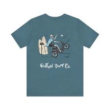 Outlaw Surf Skeleton Wheelie T-Shirt