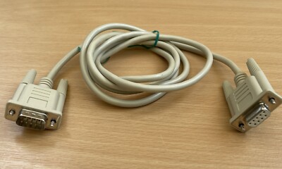 DB9/DE9 RS232 Stecker auf Buchse 1,5m Serielles Kabel