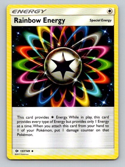 2017 Pokemon Card Sun & Moon Rainbow Energy 137/149