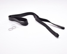 Leica Logo Black Leather Camera Strap 7/8" Width  13524 