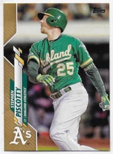 2020 Topps Gold #593 Stephen Piscotty - Oakland Athletics /2020