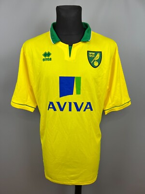 NORWICH CITY 2012 2013 HOME SHIRT FOOTBALL SOCCER JERSEY ERREA