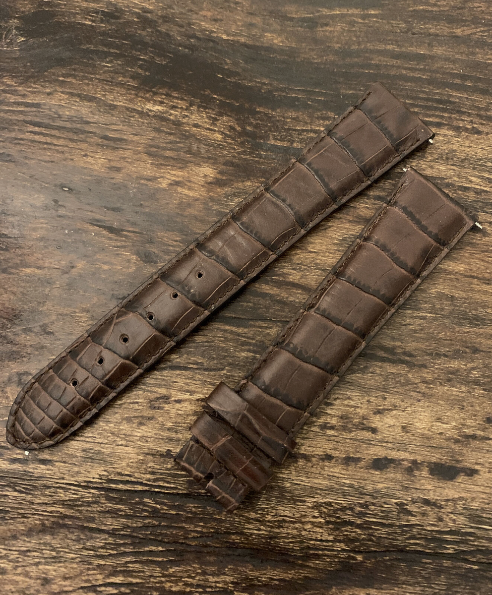 Frederique Constant Watch Strap 22 x 18 Dark Brown Leather
