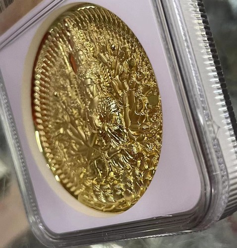 NGC PF70 2021 gilt China Avalokiteshvara medal Thousand-hand Bodhisattva Guanyin - Picture 2 of 9