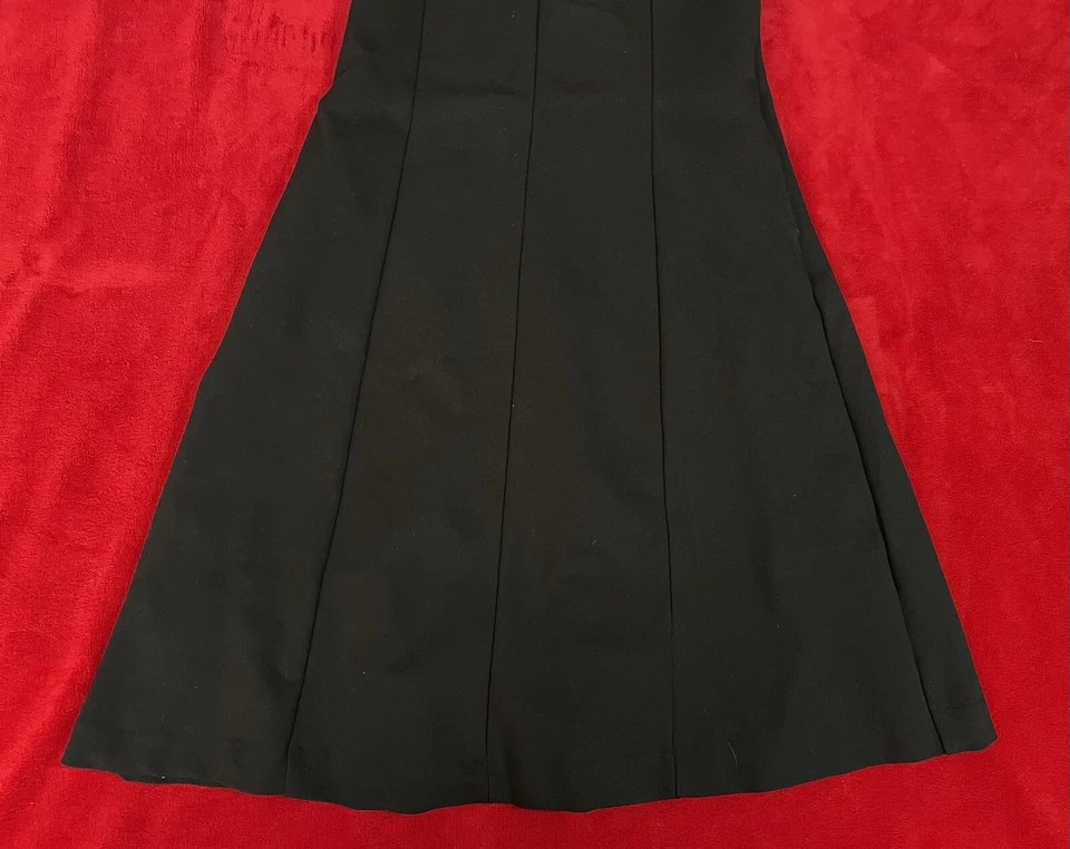 Vestido negro Merona para mujer sin mangas con cremallera trasera elástico bolsillos laterales talla: XS Foto 4 de 4