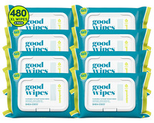 Flushable Butt Wipes Made with Vitamin E  Aloe - Soft  Gentle Wet Wipe Dispens