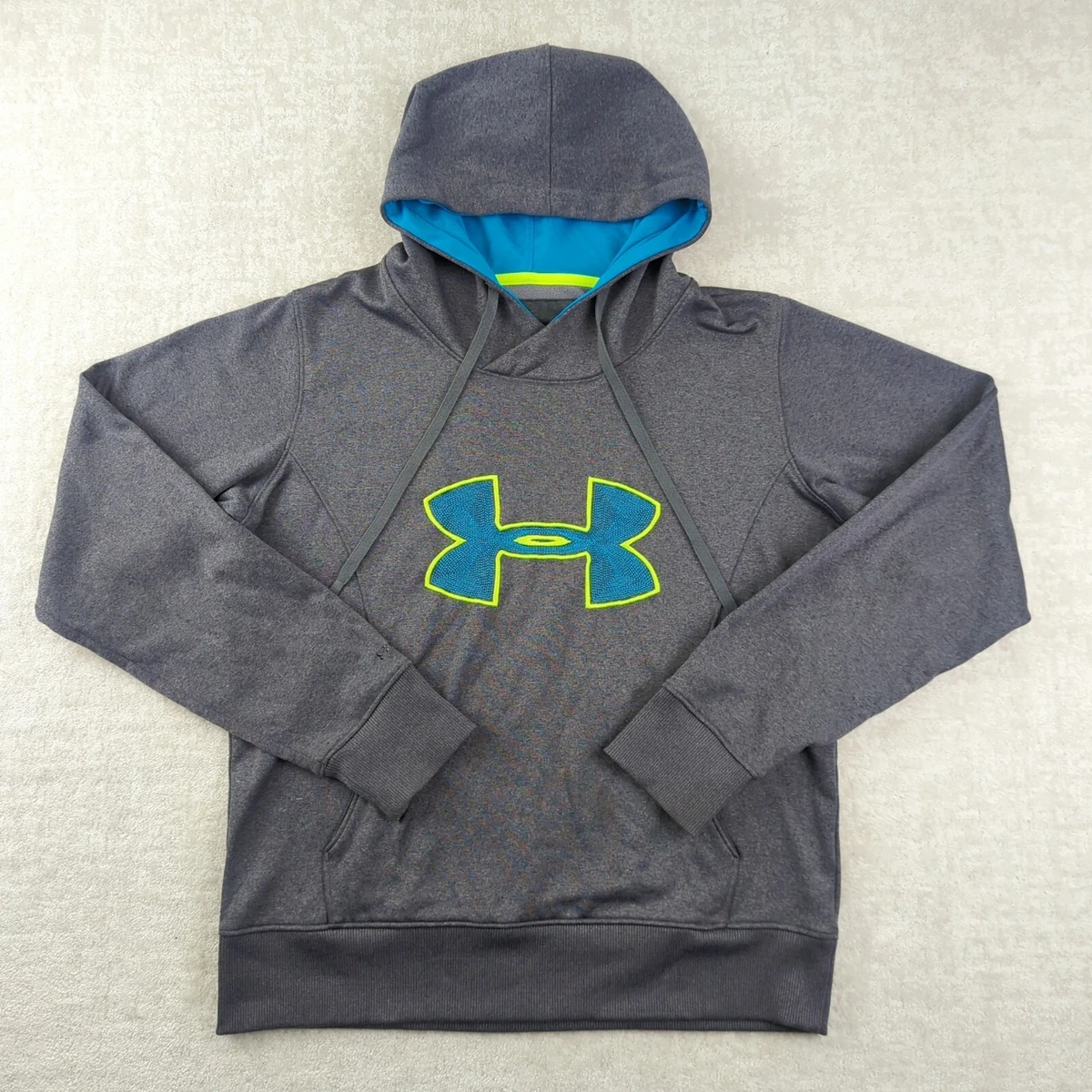 Under Armour Storm Cold Gear Hoodie Womens M Medium Gray Semi