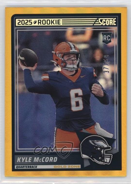 2025 Score Rookies Gold Zone 37/50 Kyle McCord #73 RC 09p1