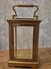 Antique French Carriage Clock Case Back Door + Side Glass Spare Parts 11cm  A8