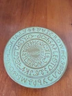 Frankoma Prarie Green Cherokee  Alphabet Trivet 1828. 6 1/2 In Collectors