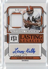 2024 National Treasures Lasting Legacies Prime Black 5/5 Leroy Kelly Auto 0us8