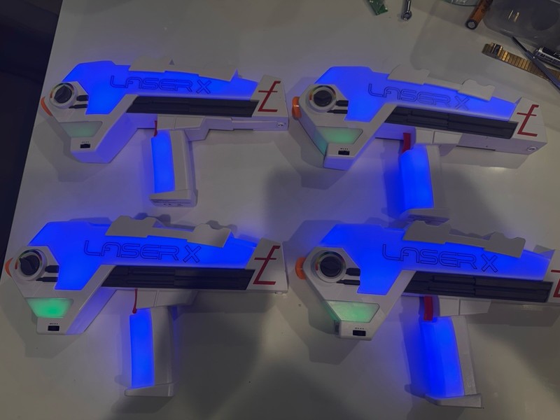 Laser X  4-Player Set (2021)  Blaster to Blaster, Tested & Working, Laser Tag