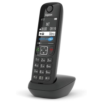 Gigaset AS690HX DECT Cordless Add-On Phone with Speaker Black 2025