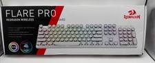 Redragon FLARE PRO Mechanical Keyboard Wireless RGB White QWERTY English Retro