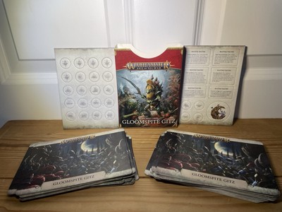 Warhammer Age Of Sigmar Gloomspite Gitz Warscroll Cards - Official Games Workshop Battle Cards