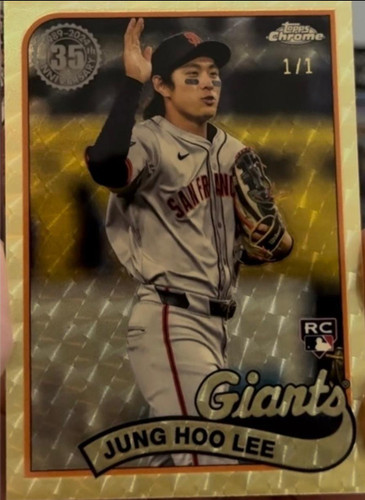 2024 Topps Update Jung Hoo Lee RC 1989 Chrome Silver Pack SuperFractor 1/1