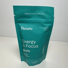 NeuroGum Brain, Energy & Focus Gum Wintergreen 90 Pieces Sugar Free Nootropic