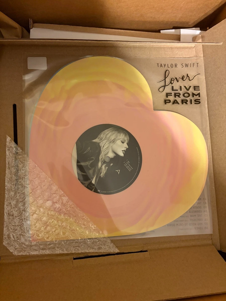 Taylor Swift Lover Live From Paris Heart Shaped Vinyl NEW SEALED