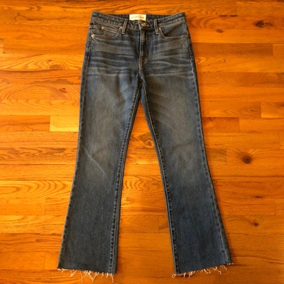 SLVRLAKE Women's Jeans Sz 25 Sara Slim Cropped Bootcut Leg Fresh Water Blue $299