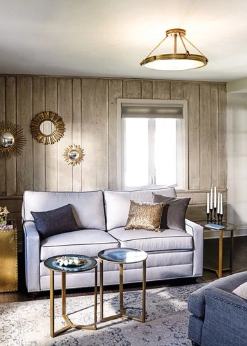 Hinkley Lighting 3382 Collier 4 Light 22"W Semi-Flush Bowl - Brass - Picture 9 of 10