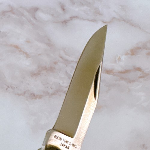 Klein Tools Inc. 44036 Lock back Pocket Knife Wood Handle Japan Import - Afbeelding 4 van 12