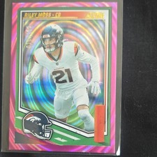 Panini Score Riley Moss Pink Parallel Serial Numbered Football 2025 #251