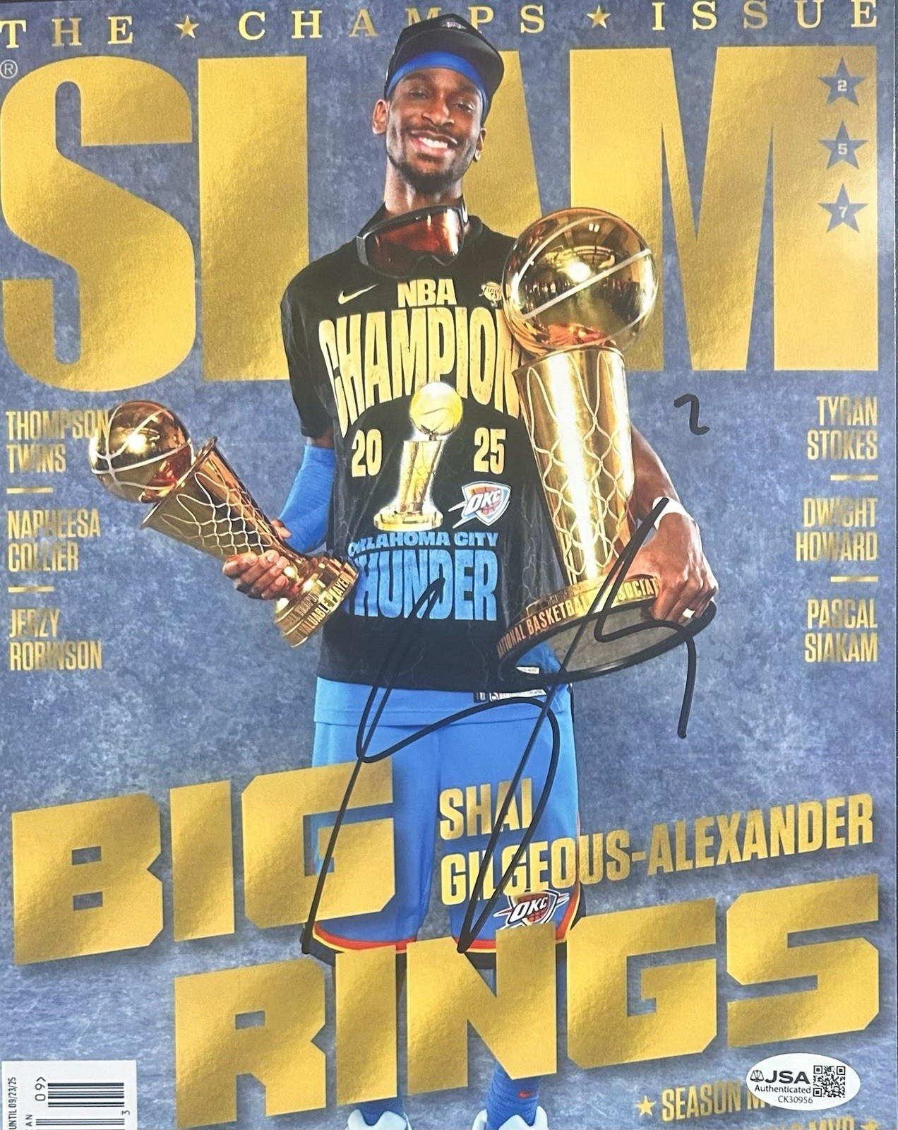 Shai Gilgeous Alexander Autographed Signed Oklahoma City Thunder () 8x10 Photo JSA COA 