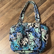 Vera Bradley Glenna Satchel Floral Pattern Top Straps Bag 12  Overall 22.5  