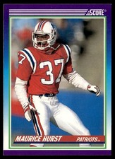 1990 Score Maurice Hurst Rookie New England Patriots #502
