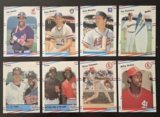 Lot of 8 1988 Fleer cards- Set Break  Molitor, Coleman, Joe Carter, Dale Murphy 