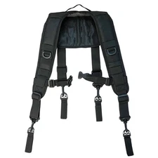 Tactical Outdoor H-Harness Duty Belt Suspenders Black (Battle Belt not Includ...