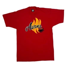 Vintage 90’s Screen Stars Awana Clubs Spellout Graphic Single Stitch T-Shirt L M