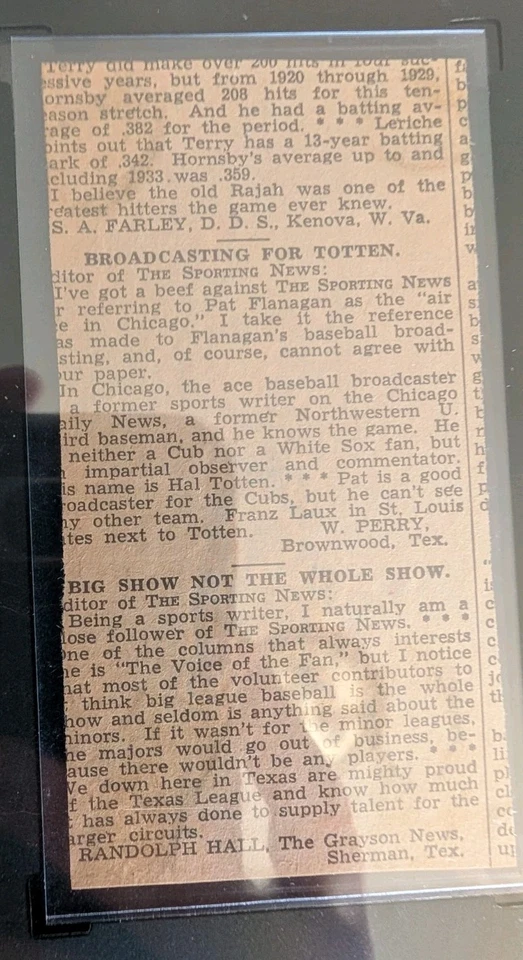 1936 Sporting News Sport Stamp Bob Grove Lefty Grove SGC 2.5 One Higher - Image 4 of 4