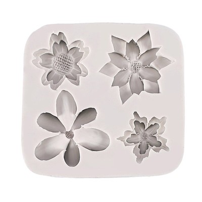3D Silicone Cherry Blossom Shaped Candy Chocolate Baking Molds for Kitchen