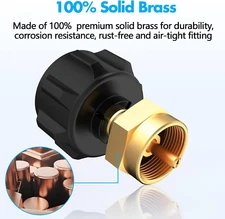 Propane Refill Adapter for 1 lb Tank -Refill from 20 lb Propane Tank Easy to Use